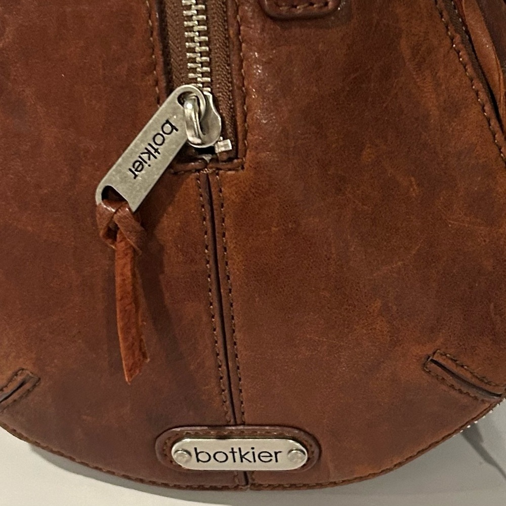 Botkier Brown Leather Satchel Structured hobo Handbag Everyday bag - Picture 11 of 14